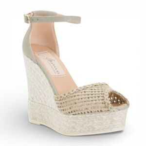 Elegant Beige Wedge Sandals
